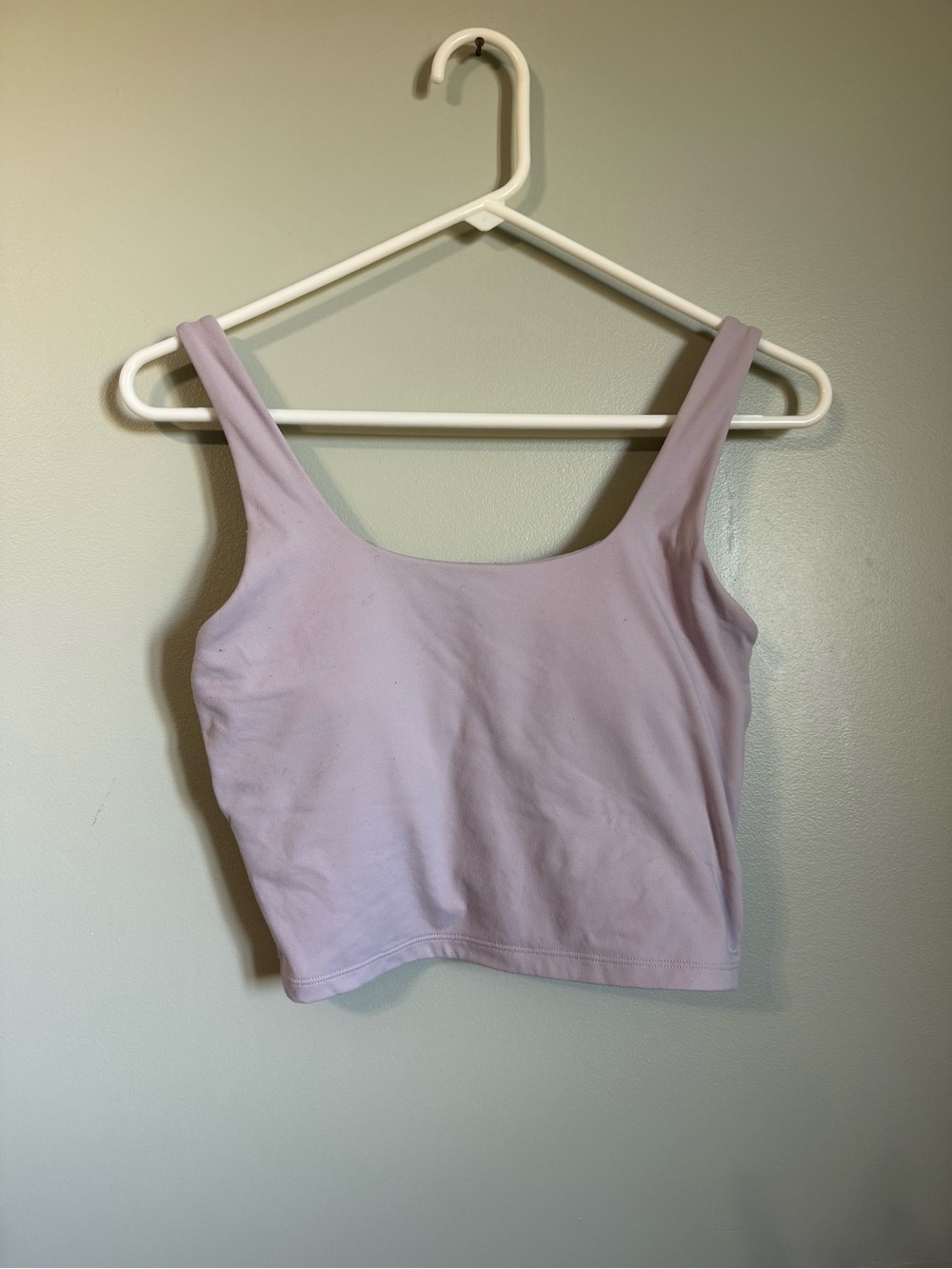 GLOWMODE FeatherFit Twist Back Crop Tank Top - Dusty Purple - Size M